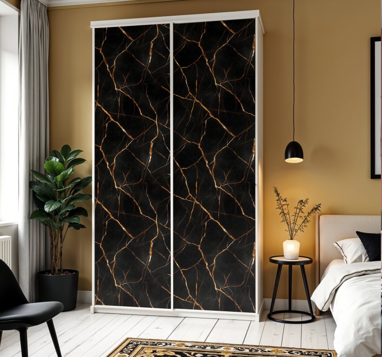 Etichete animale marmură neagră - TenStickers