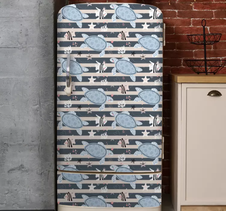 Etichete animale model cu dungi de broască țestoasă - TenStickers