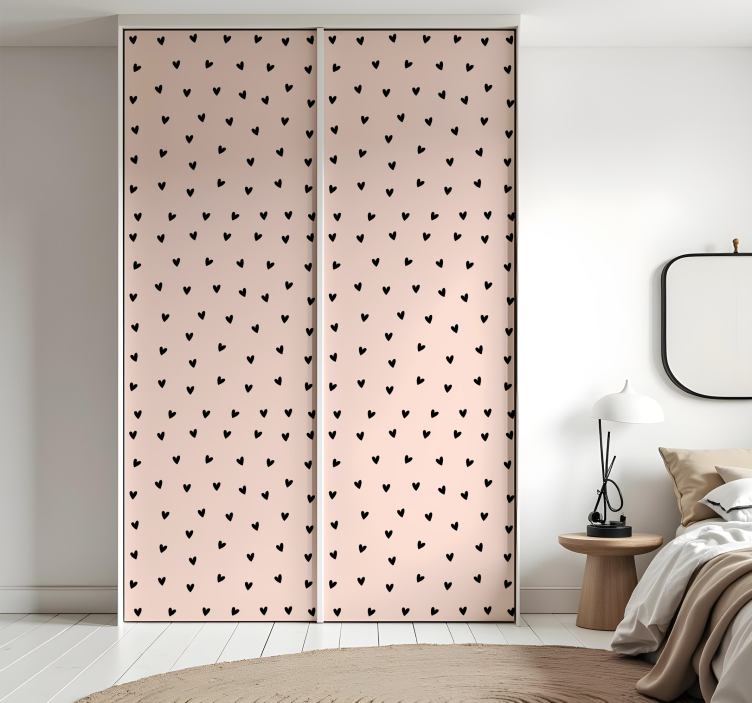 Etichete animale model de inimă neagră - TenStickers