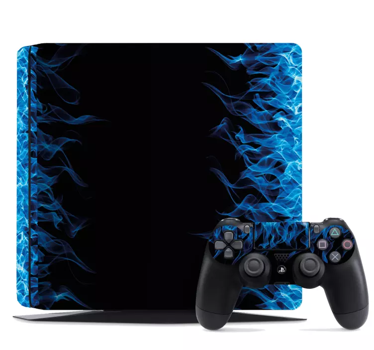 Albastru flacără ps4 piele - TenStickers