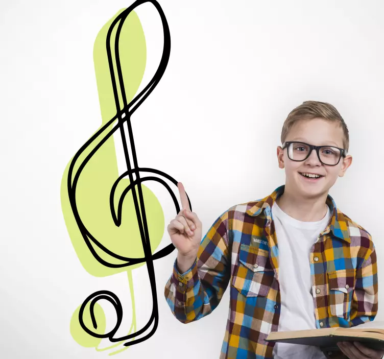 Etichete animale accent de notație muzicală - TenStickers