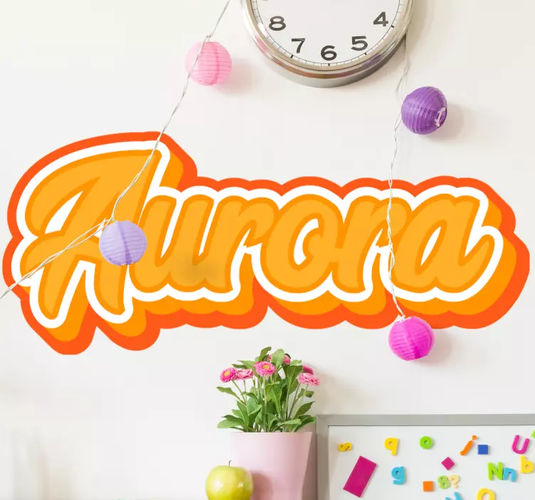 Etichete animale decor personalizat cu nume - TenStickers