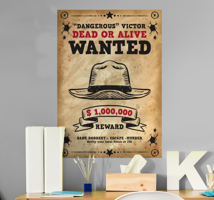 Autocolant design poster wanted - TenStickers