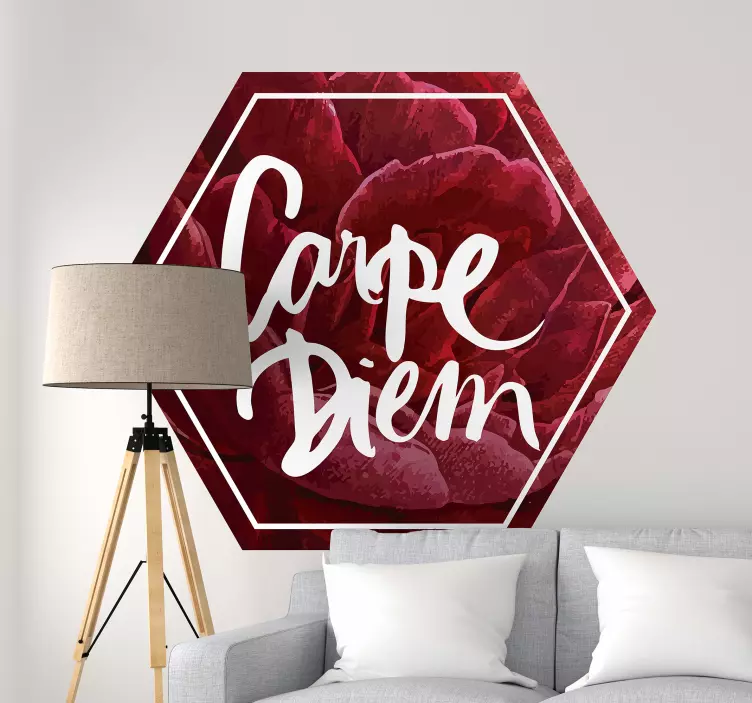 Etichete animale design floral carpe diem - TenStickers