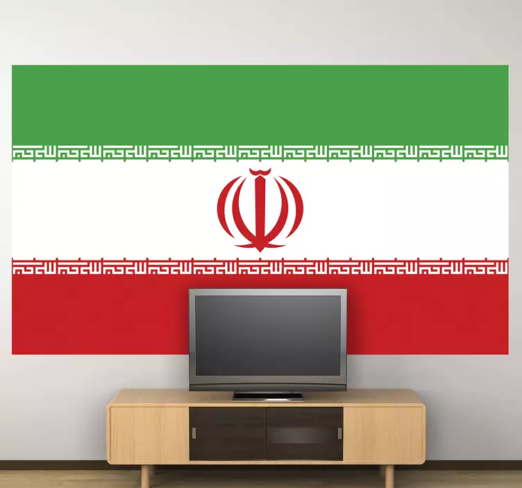 Etichete animale steagul național iranian - TenStickers