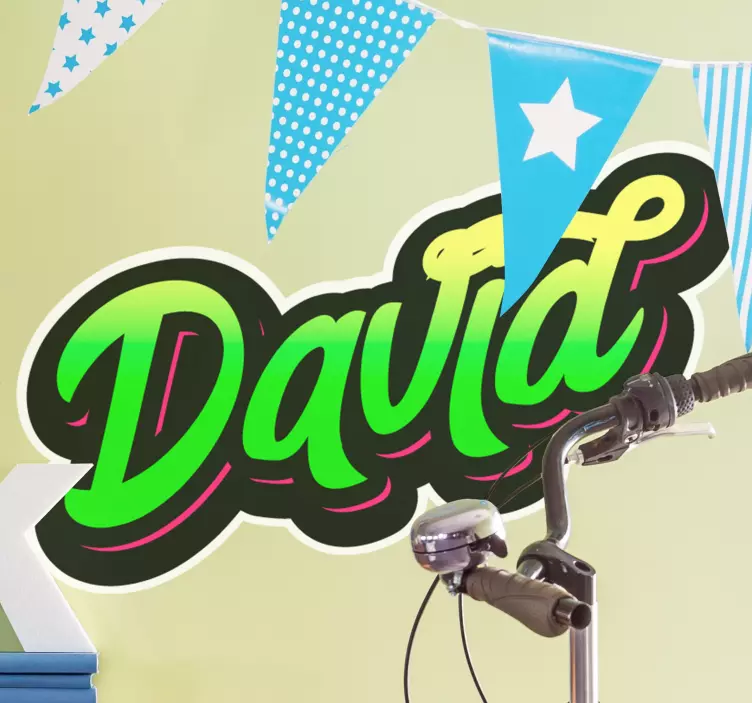 Etichete animale stil de nume personalizabil - TenStickers