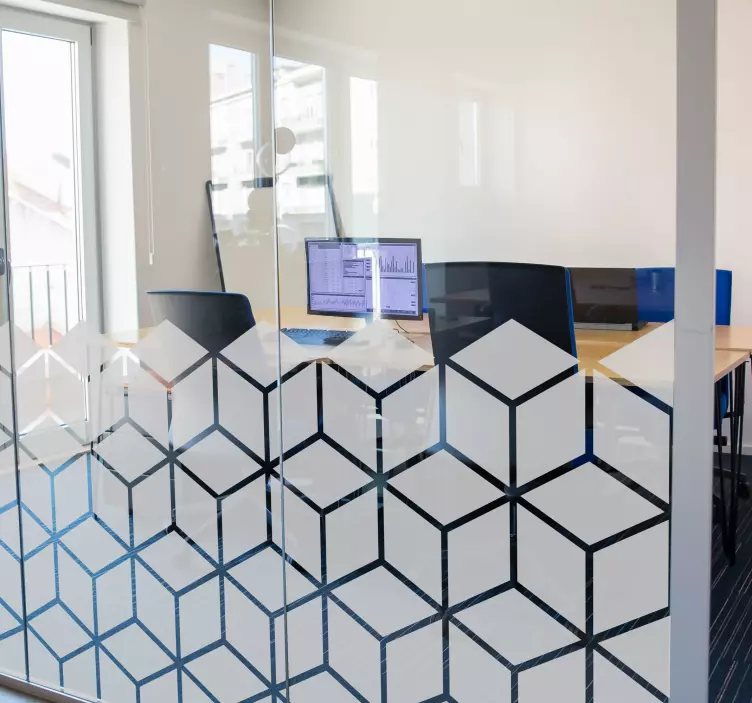 Alte autocolante de perete cuburi geometrice - TenStickers