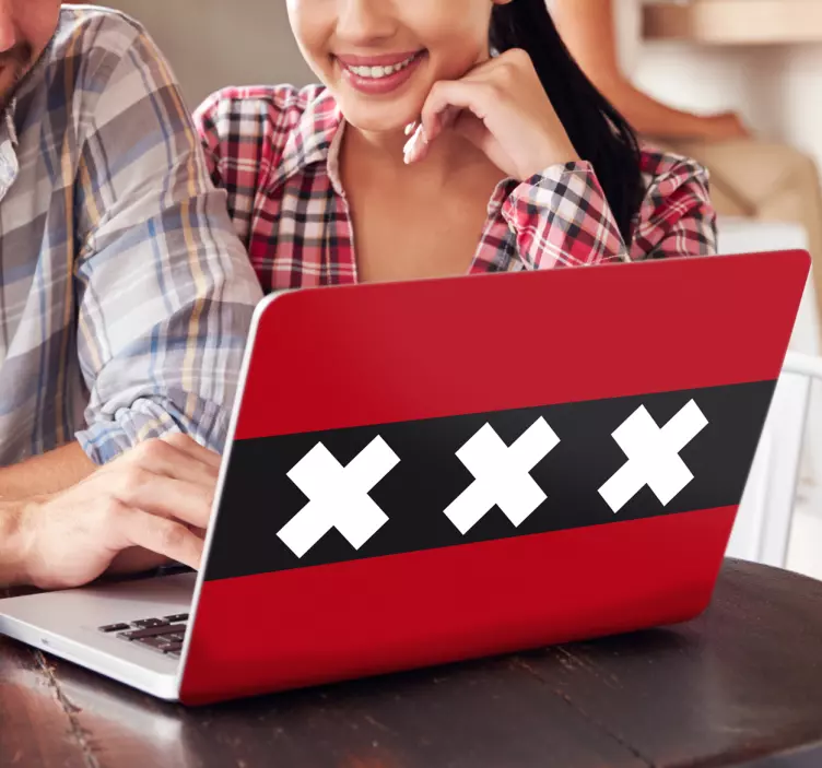 Autocolant pentru vinil laptop amsterdam - TenStickers