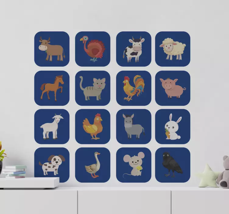 Animale fermă autocolant de perete animal - TenStickers