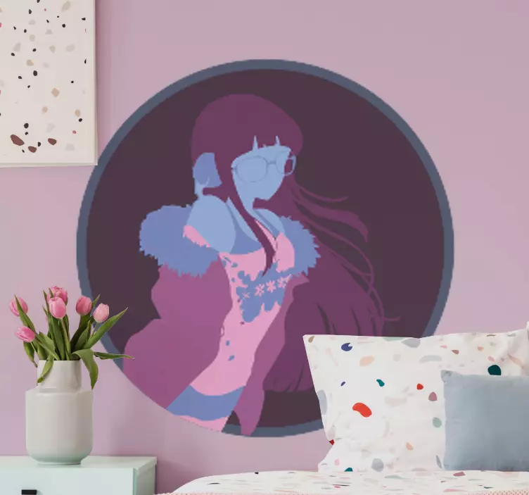 Ochelari anime personaje fete autocolante - TenStickers