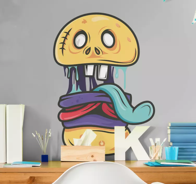 Etichete animale monstru jucăuș de desene animate - TenStickers