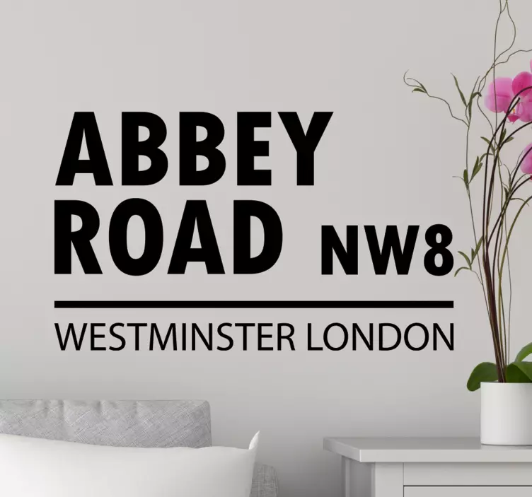 Autocolant abbey road westminster londra - TenStickers