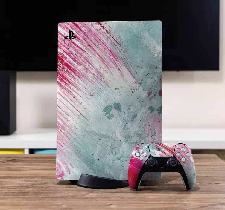 Autocolant abstract ps5 model acuarelă - TenStickers