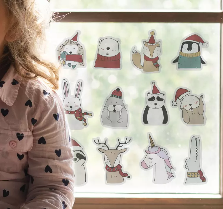 Autocolant animale sculpturi încântătoare de creaturi - TenStickers