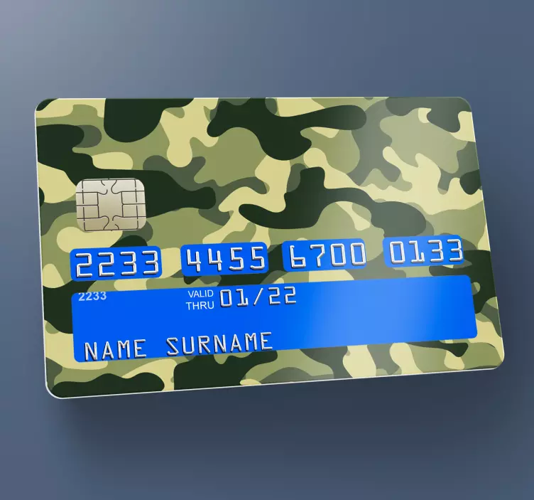 Autocolant camo verde și maro - TenStickers