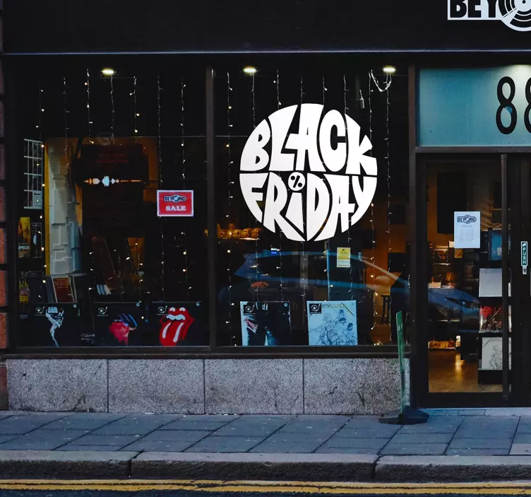 Autocolant cerc de vinerea neagră - TenStickers