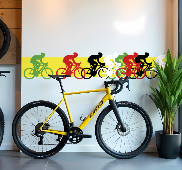 Autocolant ciclism granița pelotonului - TenStickers