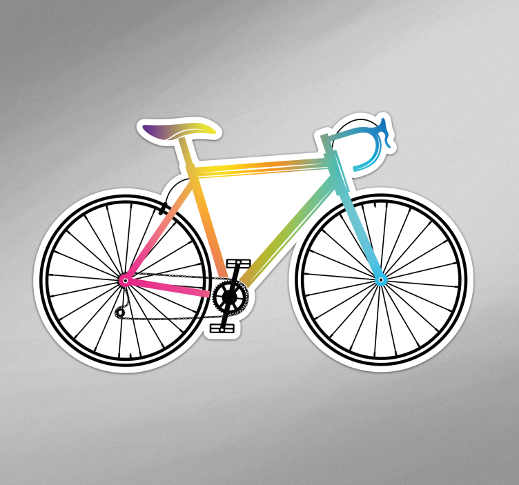 Autocolant ciclism pictogramă bicicletă de șosea - TenStickers