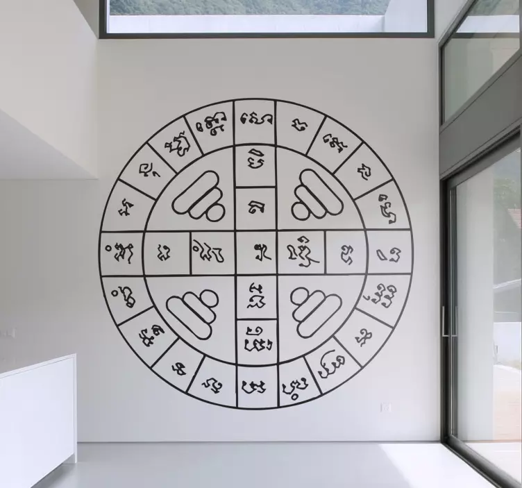 Autocolant circular de perete - TenStickers