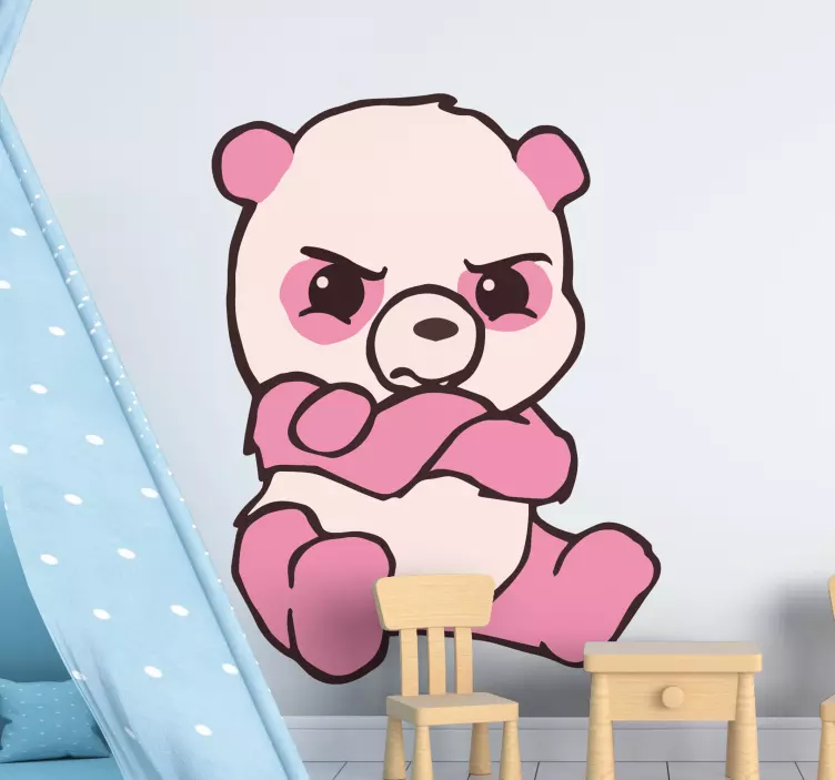 Autocolant panda ursuz sălbatic - TenStickers