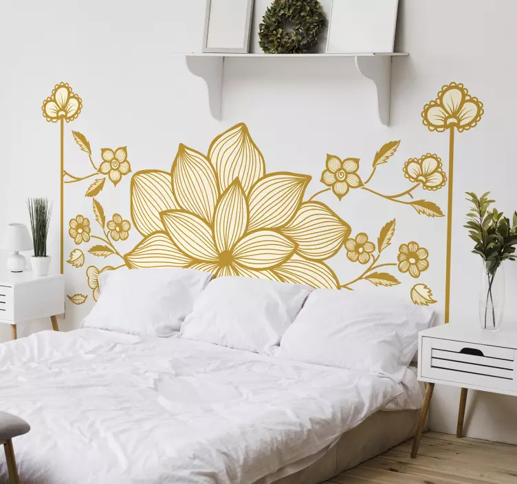 Autocolant cu flori inspirație florală pentru crafturi - TenStickers