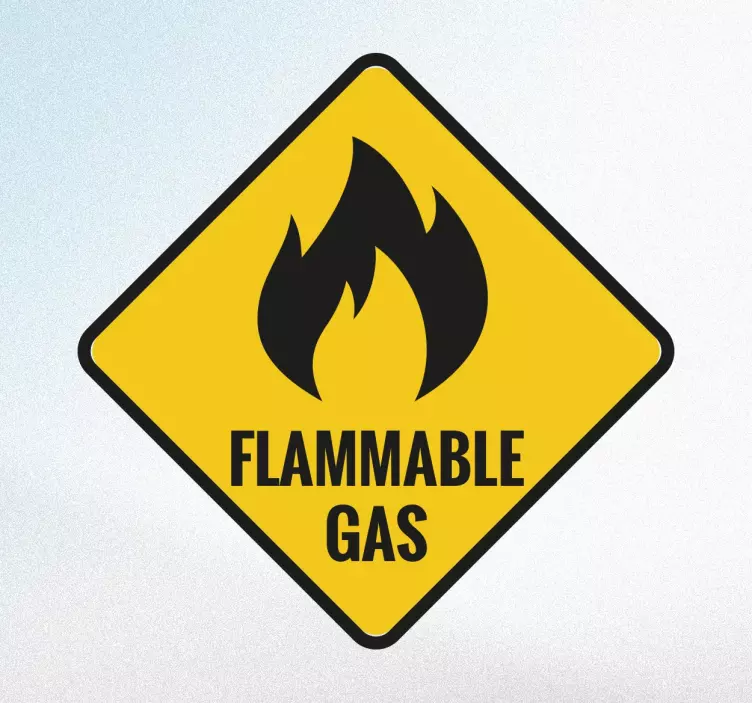 Autocolant cu gaz inflamabil - TenStickers