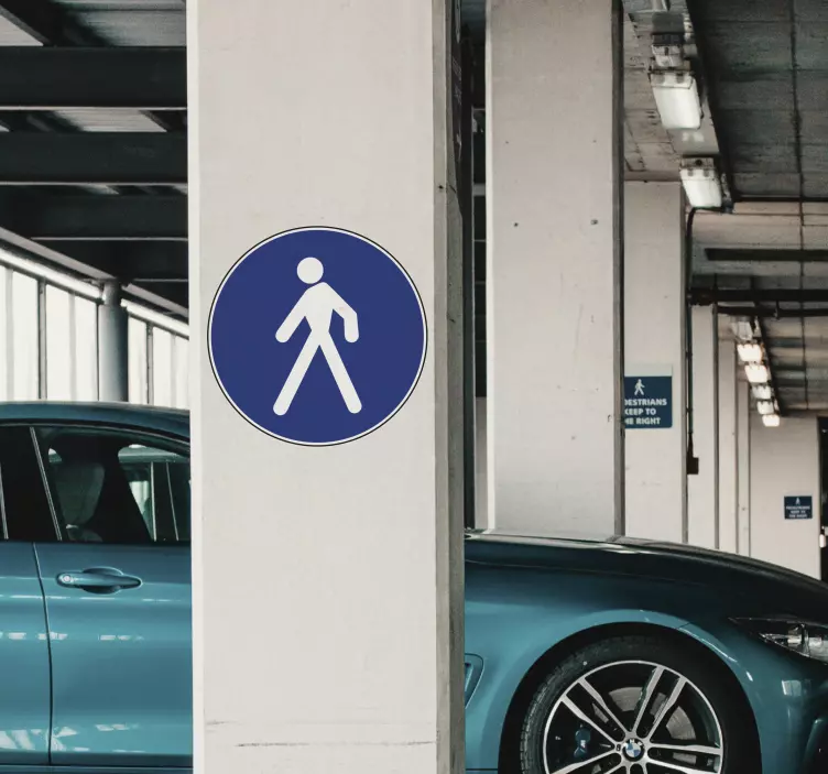 Decorul pietonal al semnului rutier - TenStickers