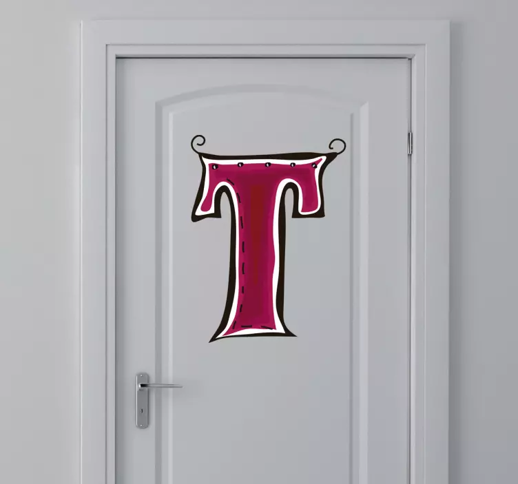 Autocolant cu litera t - TenStickers