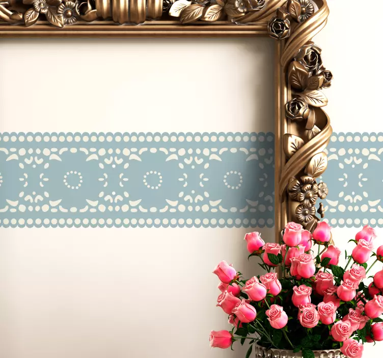 Autocolant cu model floral - TenStickers