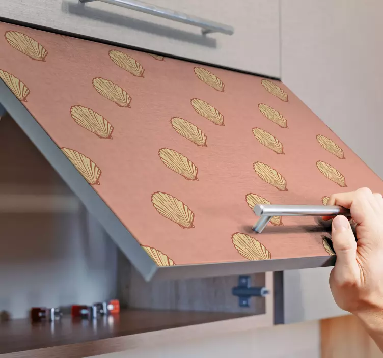 Autocolant cu natură decor cu model de scoici - TenStickers