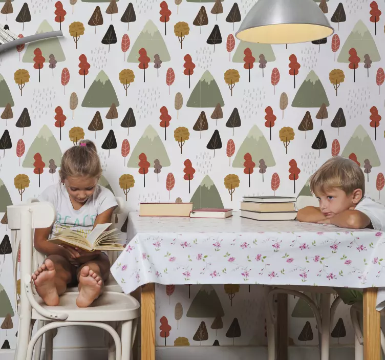 Autocolant cu natură modele de copaci fanteziste - TenStickers