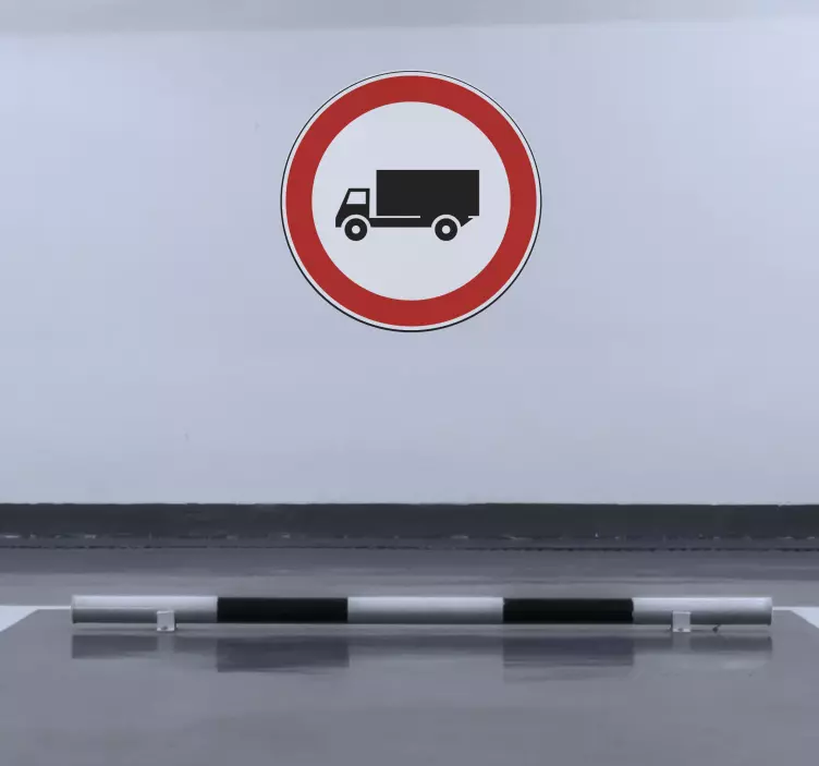Autocolant cu semn de avertizare pentru camion - TenStickers