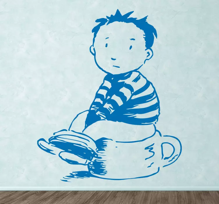 Autocolant de băieți și copii potty - TenStickers