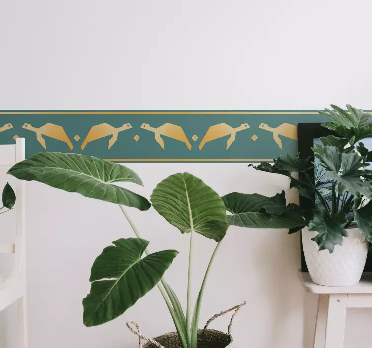 Autocolant de bordură de perete geometric - TenStickers