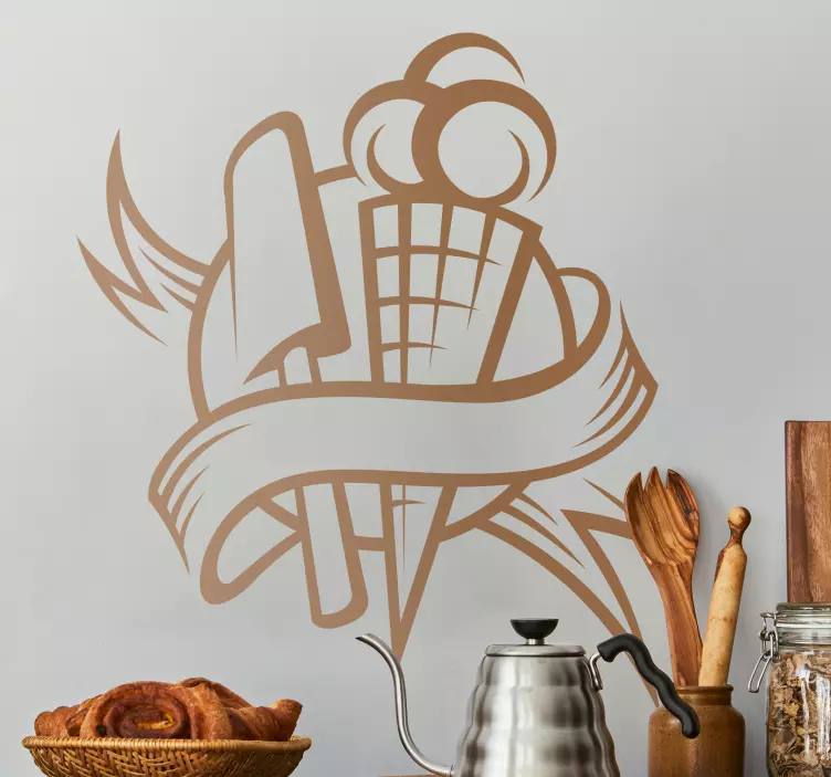 Autocolant de bucatarie inghetata - TenStickers