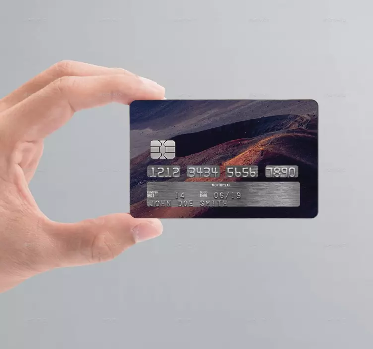 Autocolant de carte de credit vulcan - TenStickers
