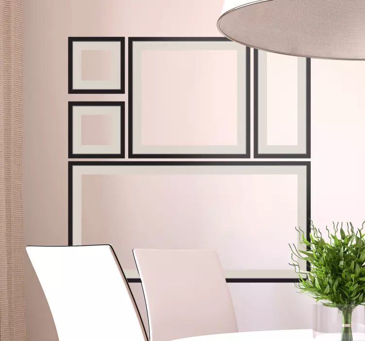 Autocolant de compoziție cadru decorativ - TenStickers