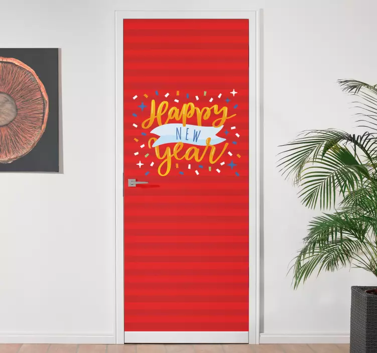 Autocolant de crăciun mesaje festive de anul nou - TenStickers