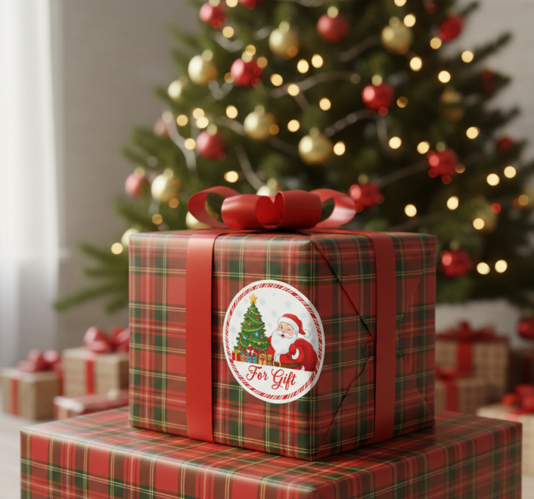 Autocolant de crăciun pentru cadou - TenStickers