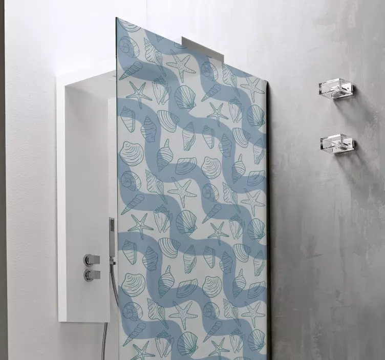 Modele scoici modele ecran de duș decal - TenStickers