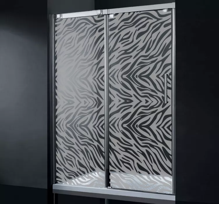 Autocolant de duș zebră - TenStickers