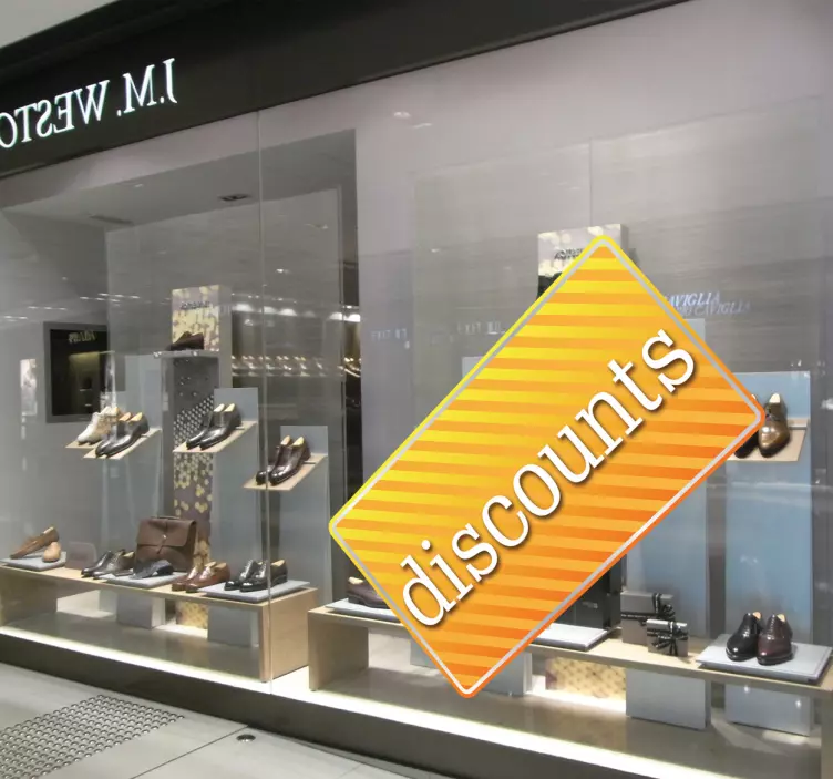 Autocolant de etichetă cu reduceri personalizabile - TenStickers