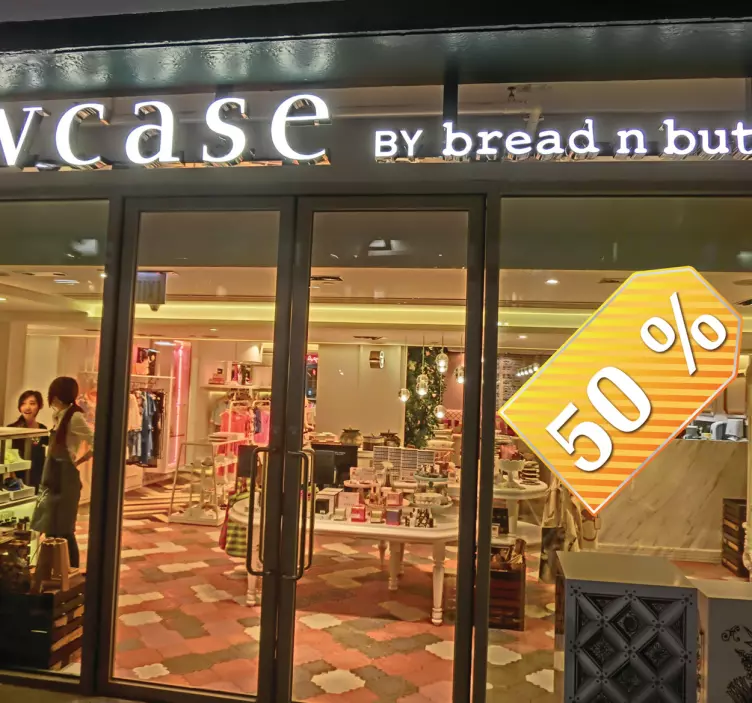 Autocolant de etichetă dreptunghiulară gri galben - TenStickers