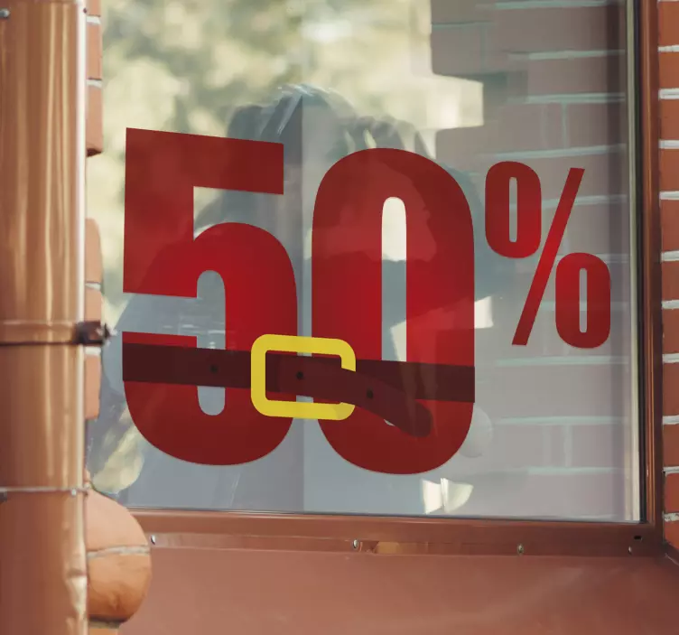 Autocolant de etichetă promoțional de crăciun personalizabil - TenStickers