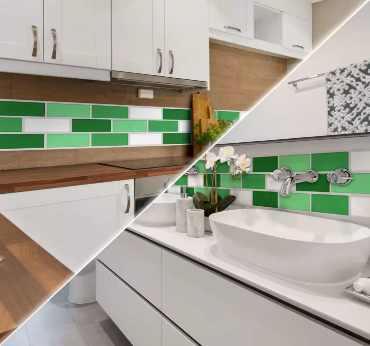 Autocolant de faiană verde - TenStickers