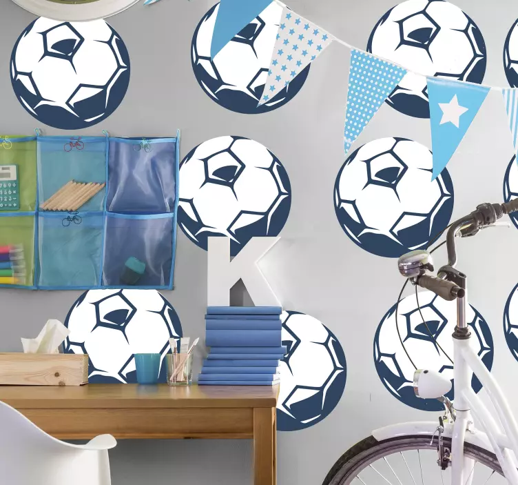 Autocolant de fotbal cu minge de fotbal - TenStickers