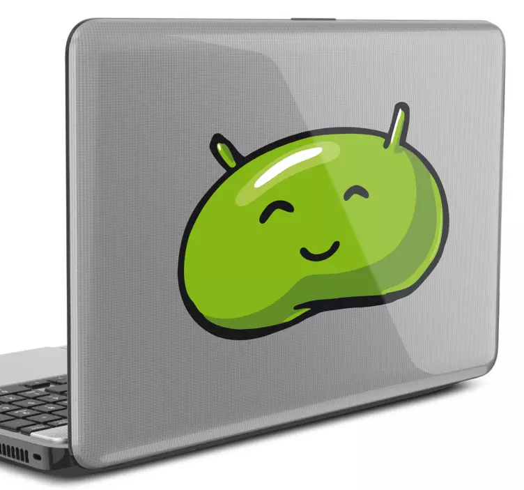 Autocolant de laptop cu logo android comic - TenStickers
