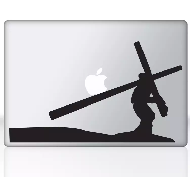 Autocolant de laptop pentru cruce jesus christ - TenStickers