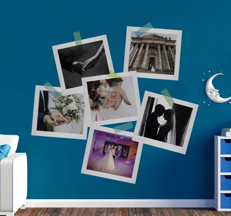 Autocolant de nuntă amintiri de neuitat de nuntă - TenStickers