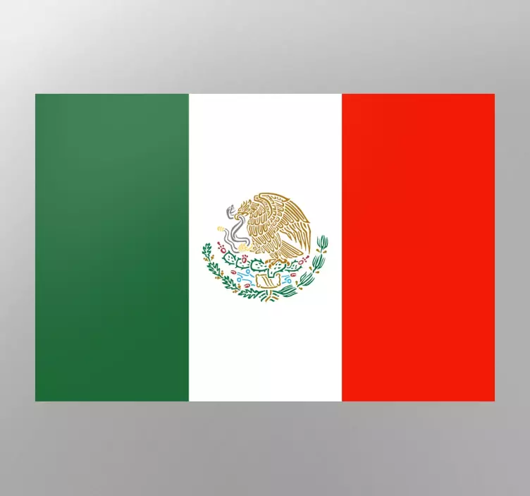 Autocolant de pavilion național mexican - TenStickers
